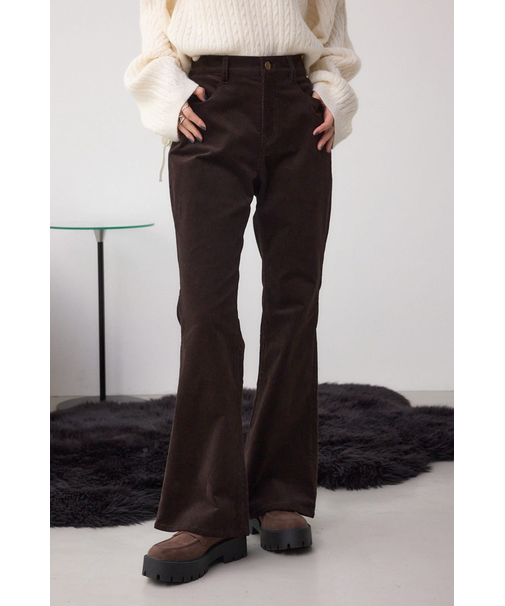 コーデュロイフレアパンツ