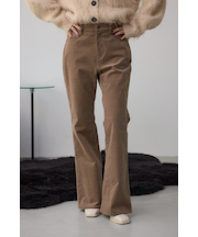 コーデュロイフレアパンツ
