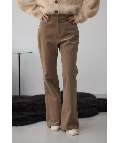 コーデュロイフレアパンツ