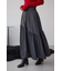 フロントジップフレアスカート