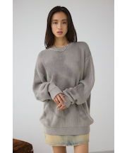 シャドウスプレーリブニット