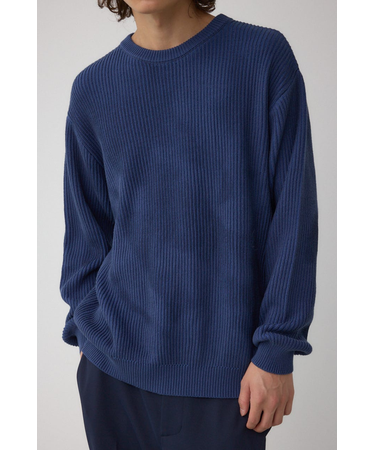 シャドウスプレーリブニット