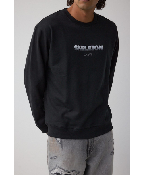 ブラシ刺繍スウェットトップス