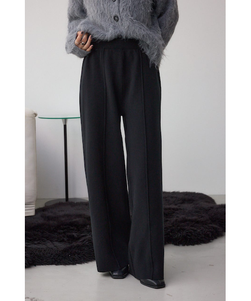 格上げ ニットワイドパンツ