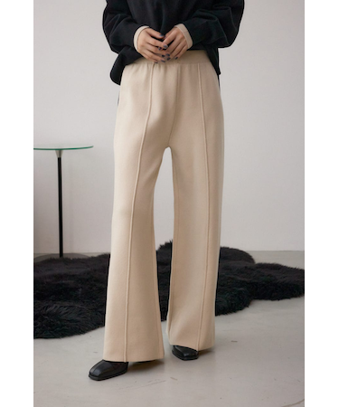 格上げ ニットワイドパンツ