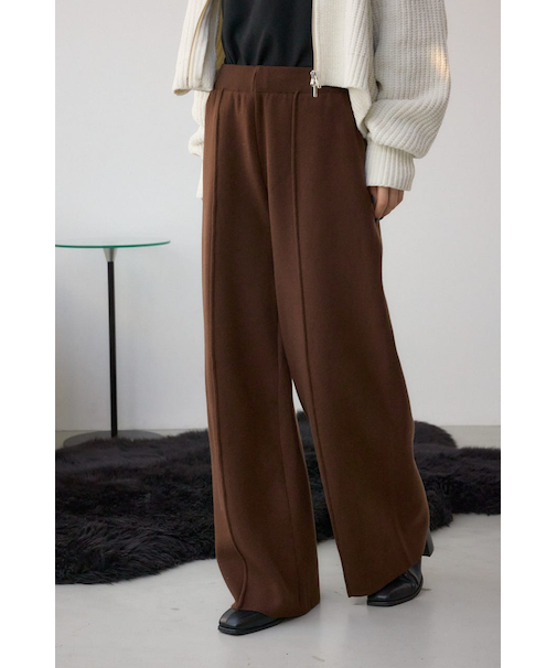 格上げ ニットワイドパンツ