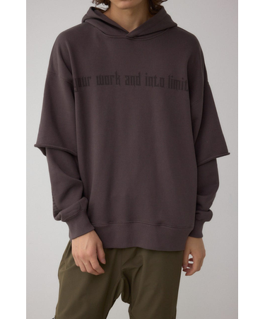 フェイクレイヤードスウェットフーディー