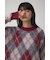 アーガイルシャギーニット