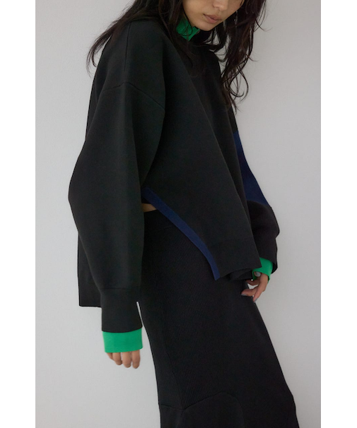 【PLUS】レイヤードライクブロッキングプルオーバー