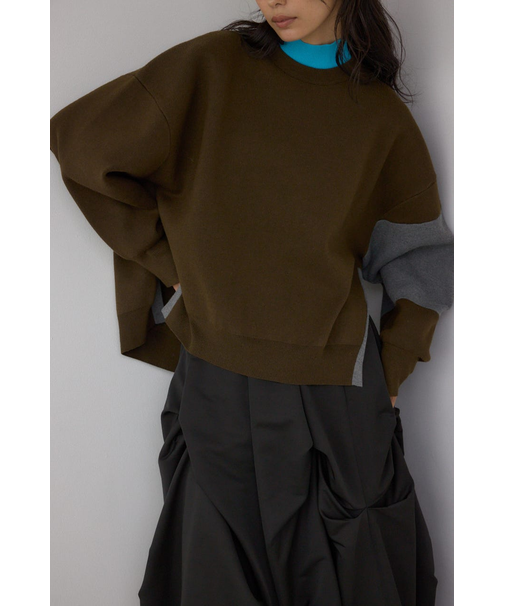 【PLUS】レイヤードライクブロッキングプルオーバー