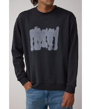 スプレー柄スウェットトップス