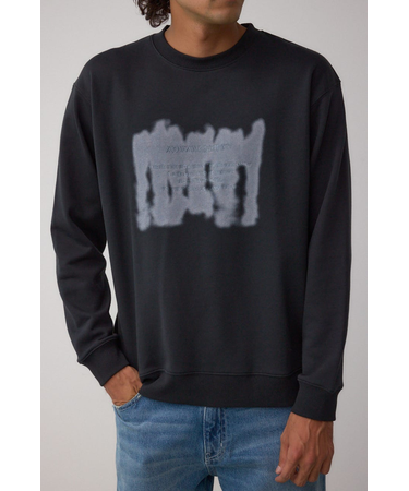 スプレー柄スウェットトップス