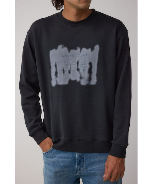 スプレー柄スウェットトップス