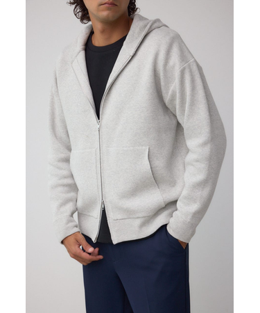 ニットジップアップパーカー