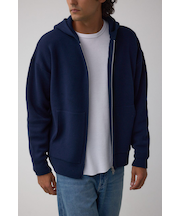 ニットジップアップパーカー