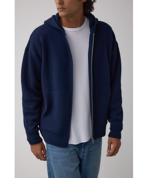 ニットジップアップパーカー