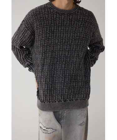 ヴィンテージライクジャガードニット