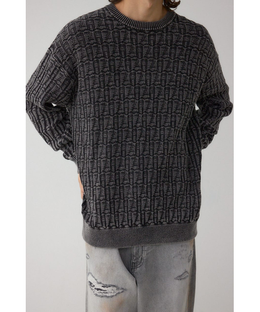 ヴィンテージライクジャガードニット