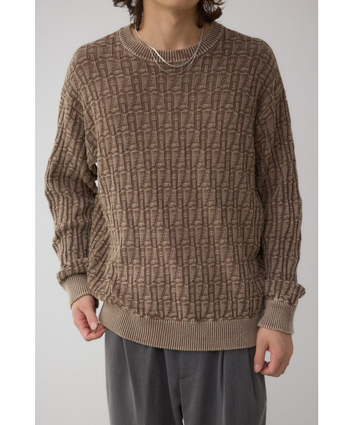 ヴィンテージライクジャガードニット