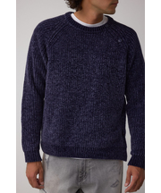 ベロアモールラメ入りニットトップス