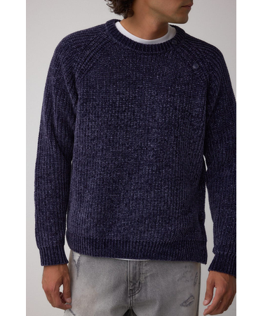 ベロアモールラメ入りニットトップス