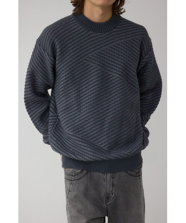 ジグトーンジャガードニット