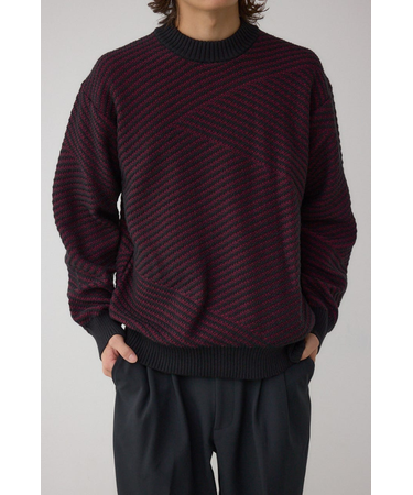 ジグトーンジャガードニット