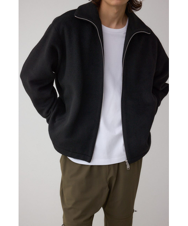 起毛スタンドカラージップアップブルゾン