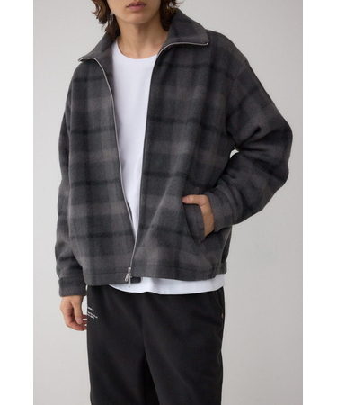 起毛スタンドカラージップアップブルゾン