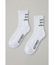 メッセージミドルソックス