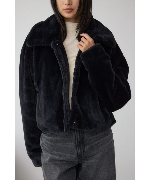 スタンド2WAYファーショートコート