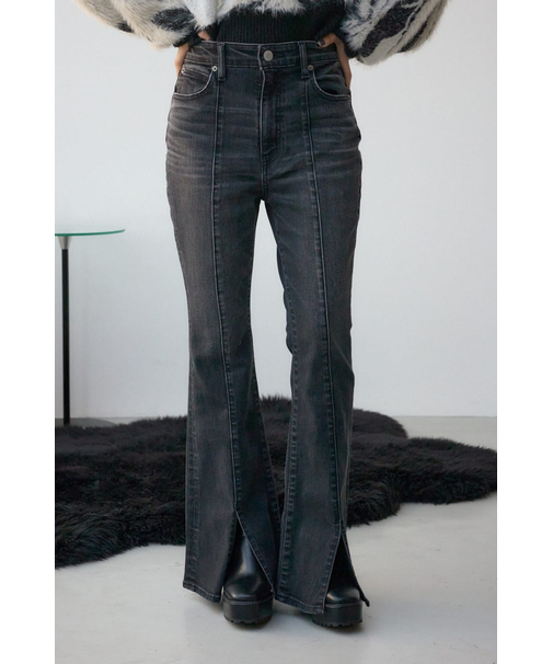 【WEB限定】AZUL DENIM センターステッチスリットフレアデニム