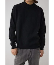 スムースニットモックネックトップス