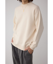 スムースニットモックネックトップス