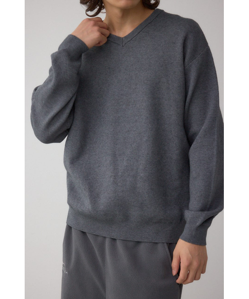 スムースニットVネックトップス