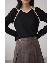 ホルターレイヤードトップス