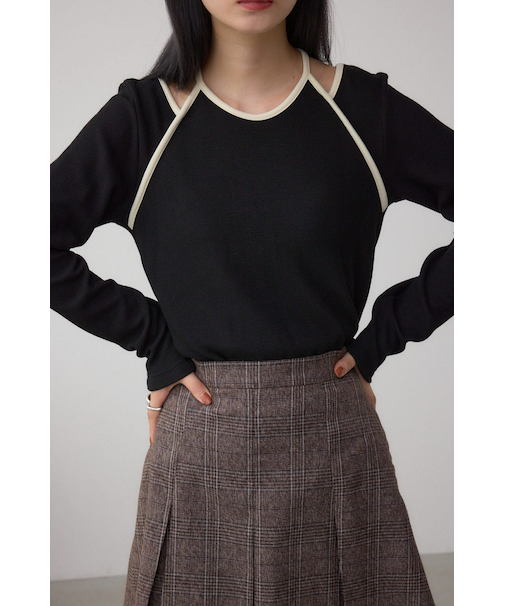 ホルターレイヤードトップス