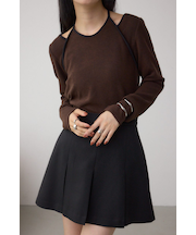 ホルターレイヤードトップス