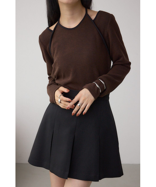 ホルターレイヤードトップス