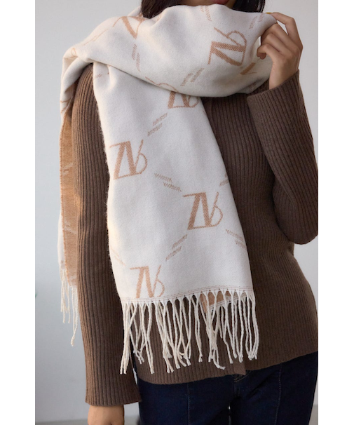 AZモノグラム柄ストール