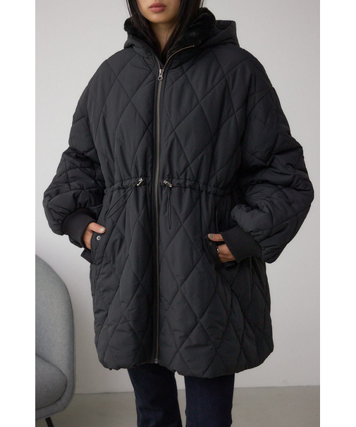 キルティング中綿ミドルコート