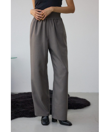 ワイドベルトツイルイージーパンツ