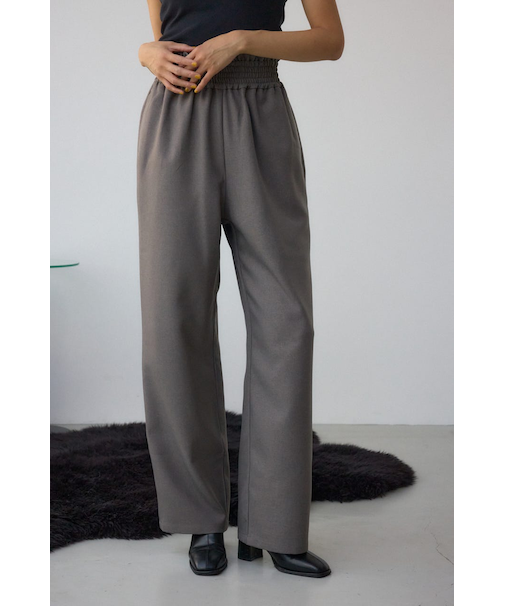 ワイドベルトツイルイージーパンツ