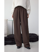 ワイドベルトツイルイージーパンツ