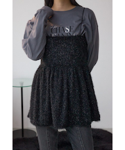 ラメシャギーカットキャミソール