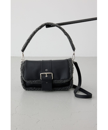 【WEB限定】フェイクムートンショルダーバッグ