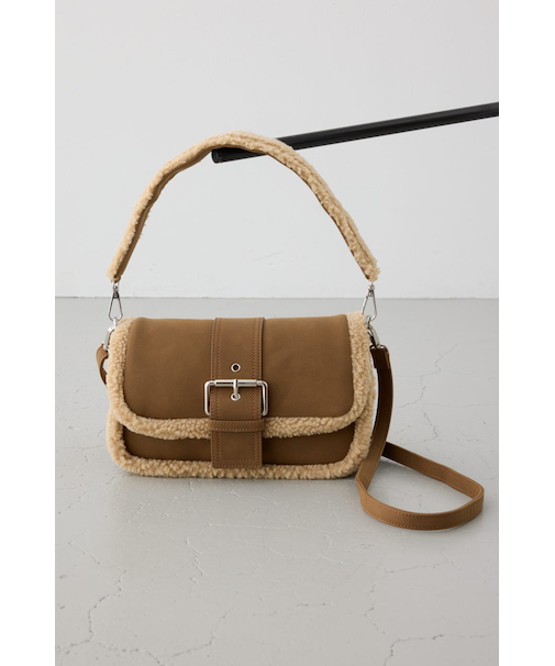 【WEB限定】フェイクムートンショルダーバッグ