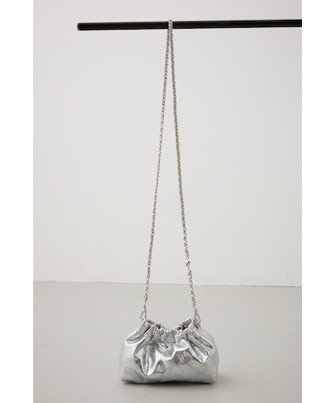 メタルチェーンポシェットバッグ