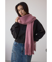 ソフトタッチニットフリンジストール