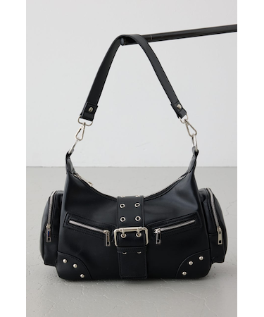 ワイドベルトボックスポケットバッグ